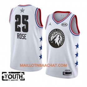 Maillot NBA Minnesota Timberwolves Derrick Rose 25 2019 All-Star Jordan Brand Blanc Swingman - Enfant